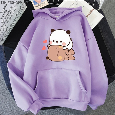 Kawaii Bubu i Dudu majica s kapuljačom Žene Harajuku Smiješne grafičke majice s kapuljačom Unisex Anime stripovi Ležerni puloveri s kapuljačom Trenerke Koreja