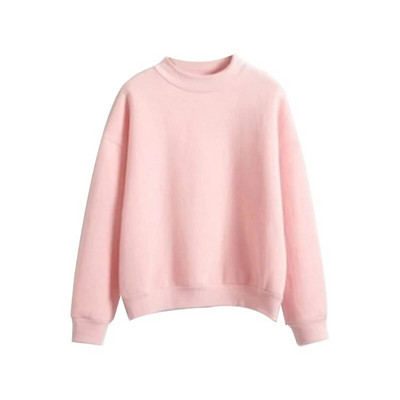 M2EA Casual μακρυμάνικο πουλόβερ με λαιμόκοψη μπλουζάκι για γυναίκες Μόδα Απλές μονόχρωμες φούτερ ώμου