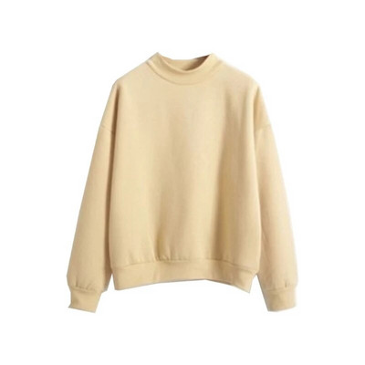 M2EA Casual μακρυμάνικο πουλόβερ με λαιμόκοψη μπλουζάκι για γυναίκες Μόδα Απλές μονόχρωμες φούτερ ώμου