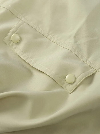 Φερμουάρ με βαμβακερό γιλέκο τσέπης Γυναικείο κομψό στρίφωμα αμάνικο γιλέκο Ζακέτα 2023 Lady High Streetwear γιλέκο Φθινοπωρινό Vintage