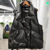 Naiste puuvillane sulevest mantel Sügistalvejope Moodne varrukateta vest Naiste puuvillase polsterdatud parkad Puhvervestid vest