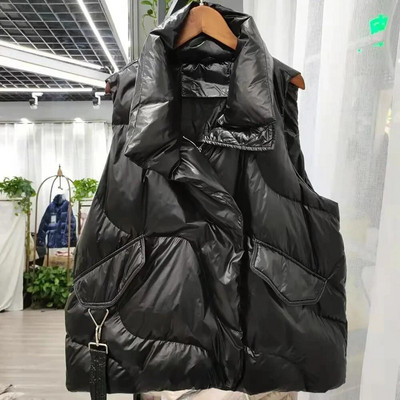 Naiste puuvillane sulevest mantel Sügistalvejope Moodne varrukateta vest Naiste puuvillase polsterdatud parkad Puhvervestid vest