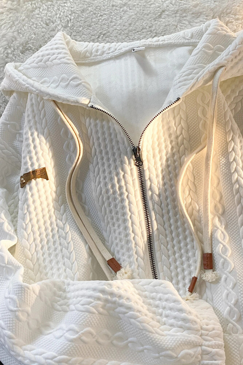 Φαρδιά φούτερ με φερμουάρ και vintage φούτερ με φερμουάρ τσέπης Γυναικεία streetwear μακρυμάνικη ζακέτα y2k Top υφασμάτινο Γυναικείο