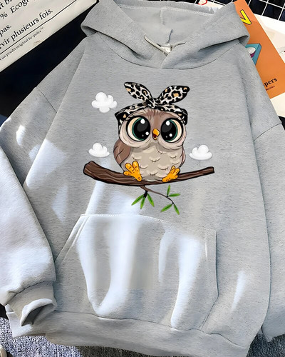 Hirsionsan Kawaii Cartoon Print Hoodies Naiste ülisuured spordirõivad Naiste dressipluus Armas graafiline fliis Naisteriided 2023 Uus