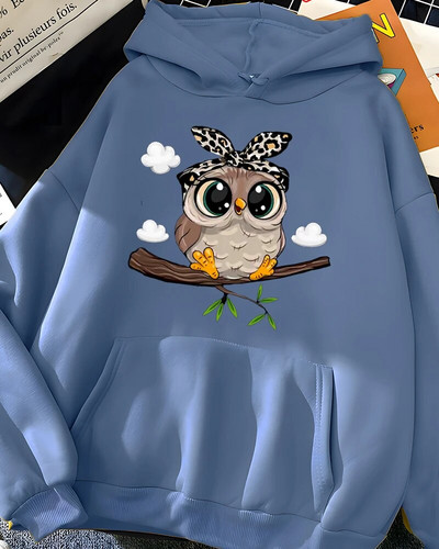 Hirsionsan Kawaii Cartoon Print Hoodies Naiste ülisuured spordirõivad Naiste dressipluus Armas graafiline fliis Naisteriided 2023 Uus