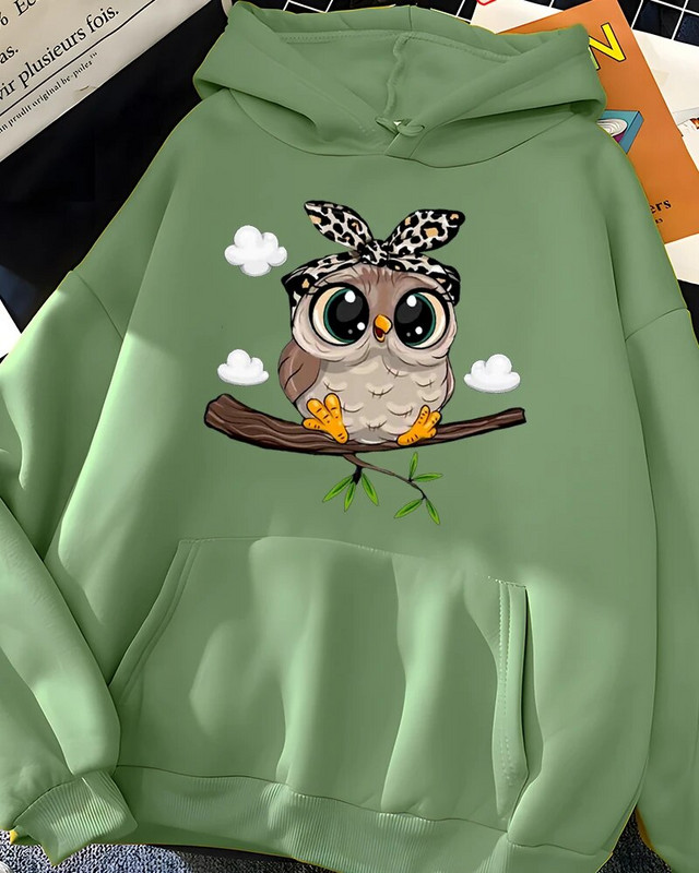 Hirsionsan Kawaii Cartoon Print Hoodies Naiste ülisuured spordirõivad Naiste dressipluus Armas graafiline fliis Naisteriided 2023 Uus