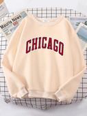 American City Chicago Hoodies Naiste Lihtne S-XXL Pusa Lahtine Tänav Kvaliteetne dressipluus hip hop Vabaaja soojad topid naistele