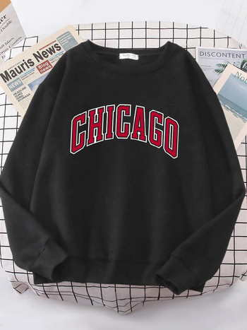 American City Chicago Hoodies Γυναικεία απλά S-XXL Hoodie Loose Street Φούτερ υψηλής ποιότητας hip hop Casual ζεστά μπλουζάκια Γυναικεία