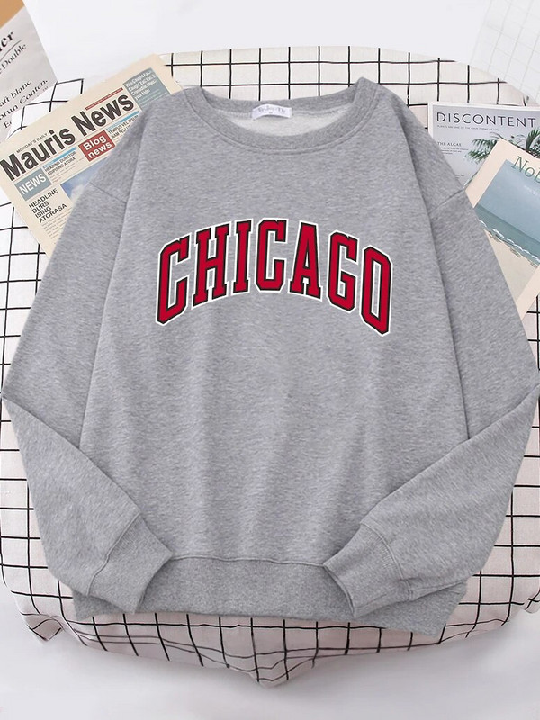 American City Chicago Hoodies Naiste Lihtne S-XXL Pusa Lahtine Tänav Kvaliteetne dressipluus hip hop Vabaaja soojad topid naistele