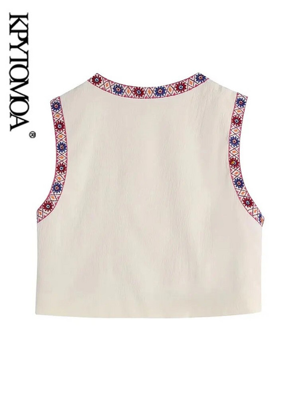 KPYTOMOA naiste mood lilltikandid kärbitud lahtine vest V kaelusega varrukateta naiste ülerõivad šikid topid