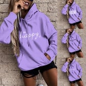„Lazy Style“ sportinės aprangos megztinis, poliesterio medvilniniai marškiniai, kasdienis moteriškas megztinis, 2021 m. Naujas „Harajuku Hoodie“ moteriškas megztinis
