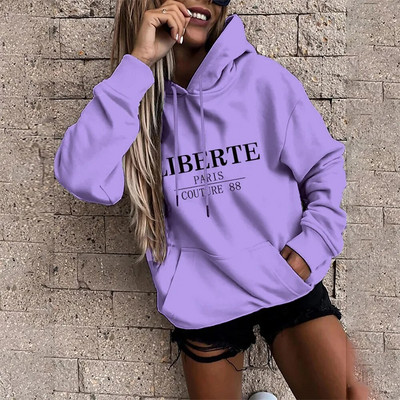 „Lazy Style“ sportinės aprangos megztinis, poliesterio medvilniniai marškiniai, kasdienis moteriškas megztinis, 2021 m. Naujas „Harajuku Hoodie“ moteriškas megztinis