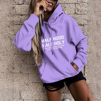 „Lazy Style“ sportinės aprangos megztinis, poliesterio medvilniniai marškiniai, kasdienis moteriškas megztinis, 2021 m. Naujas „Harajuku Hoodie“ moteriškas megztinis