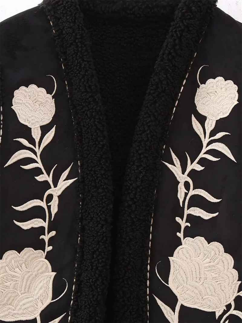 UNIZERA2023 Kvaliteetne sügis/talv uus naiste moe stiilis tikitud kahepoolne paak