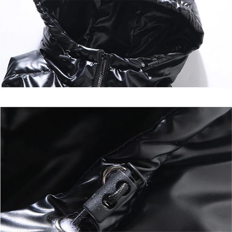 Vabaaja veekindlad sule puuvillased kerged vestid jacekts Korea soojad 4xl pesumantlid talve kapuutsiga läikivad varrukateta parkad naistele