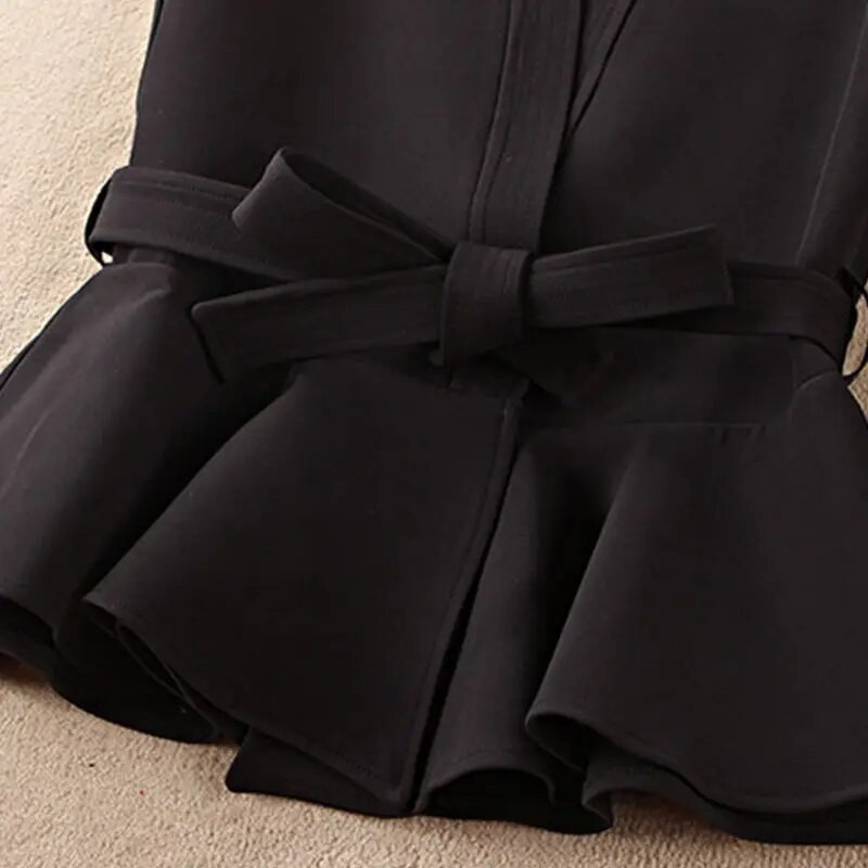 2023 Νέα άνοιξη για γυναίκες casual κοντό αμάνικο φανελάκι Γυναικεία vintage αμάνικα μπλούζες Γυναικείες μπλούζες με φιόγκους βολάν με ζώνη A194