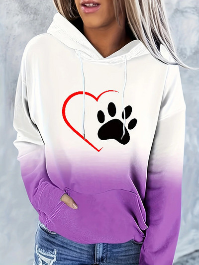 Στρώμα λουλουδιών Γυναικεία αθλητικά ρούχα 2023 Φθινοπωρινό νέο γυναικείο πουλόβερ με στρογγυλή λαιμόκοψη casual άνετο γυναικείο πουκάμισο μπάντα