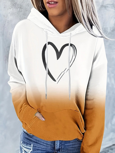 Στρώμα λουλουδιών Γυναικεία αθλητικά ρούχα 2023 Φθινοπωρινό νέο γυναικείο πουλόβερ με στρογγυλή λαιμόκοψη casual άνετο γυναικείο πουκάμισο μπάντα