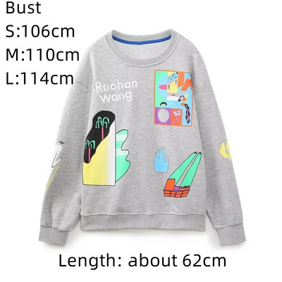 EDSA naiste vabaaja tüdrukute dressipluus 2023, uus moodne naiste ümarkaelus, pikkade varrukatega pleekinud efektiga kapuuts, šikk pullover