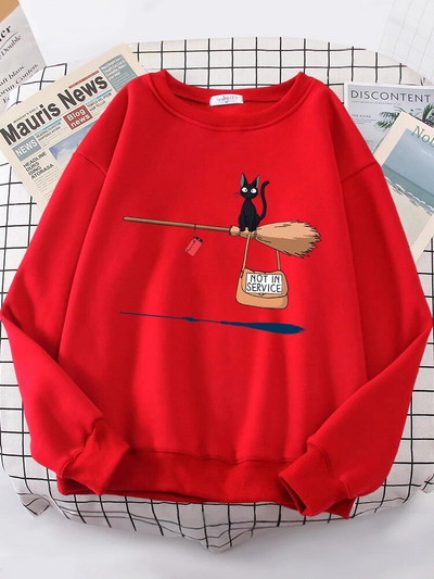 Miela katė, nenaudojama Spausdinti gobtuvai Moteriški laisvalaikio sportiniai drabužiai Vilna, šilta vilnonė megztiniai Laisvi gobtuvai rudeniniai drabužiai