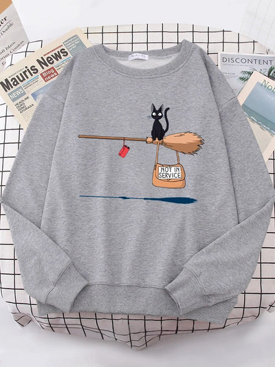 Miela katė, nenaudojama Spausdinti gobtuvai Moteriški laisvalaikio sportiniai drabužiai Vilna, šilta vilnonė megztiniai Laisvi gobtuvai rudeniniai drabužiai