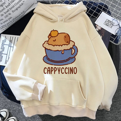 Capybara hoodies γυναικεία 90s 2023 y2k αισθητική έλξη θηλυκό μακρυμάνικο πουλόβερ