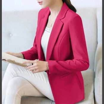 Μπλέιζερ Γυναικεία Κορεάτικη Άνοιξη Φθινόπωρο Slim Business Blazer Γυναικεία Παλτό Office Blazer Casual Παλτό Κίτρινο Μαύρο μακρυμάνικο κοστούμι