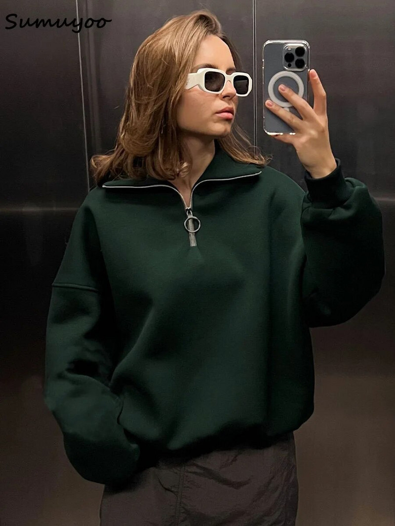 „Sumuyoo“ dideli gobtuvai ir megztiniai moterims rudens žiemai, stori, šilti vilnoniai megztiniai, mergaičių gatvės apranga, laisvi megztiniai