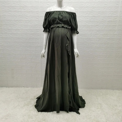 Boho pamučna haljina za trudnice 2 u 1 Boemska haljina za trudnice za fotografije