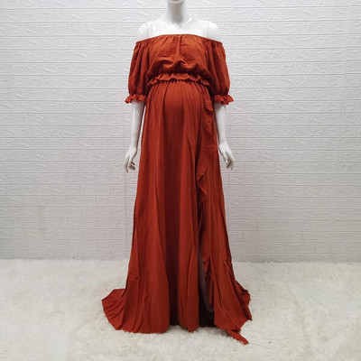 Boho pamučna haljina za trudnice 2 u 1 Boemska haljina za trudnice za fotografije