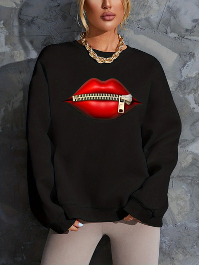 Naiste sügistalvised kampsunid, mustad lahtised plusssuuruses