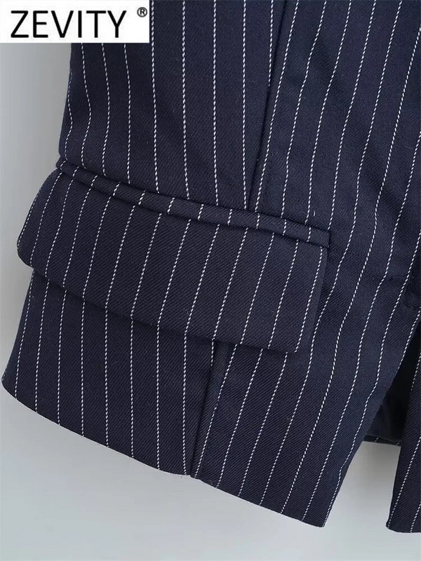 Zevity naiste mood, V-kaelusega triibuline print, õhuke vestiga jakk naistele, varrukateta, ühe pandlaga, äripinnaga vest-mantel CT3825