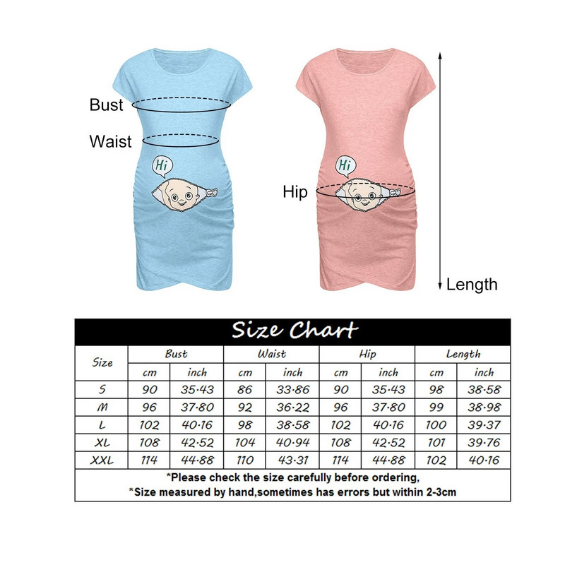 Armsad naiste rasedaksleit, varrukateta raseduskleit Multikas Baby Print Kleit Creative Rasedate Kleidid Vestidos