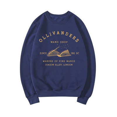 „Wizard Book Shop“ megztinis „HP Sweater Magic Wizard Hoodies“ Moteriški megztiniai ilgomis rankovėmis „Book Nerd Pullover“ gerbėjų dovanų gobtuvas