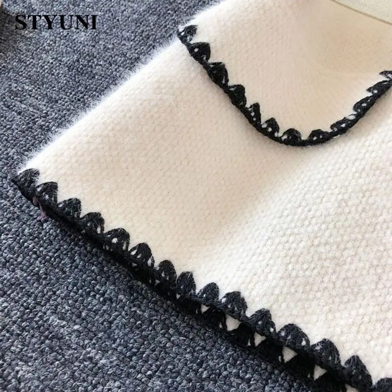 Tvirta vintažinė apverčiama apykaklė su diržu be rankovių liemenė, laisva moteriška striukė, paltas Korėjietiškos mados striukės moterims 2023 m. žiema