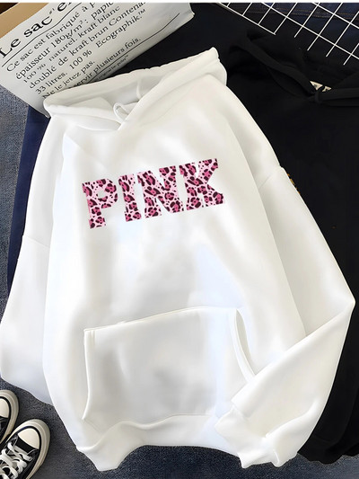 Hirsionsan Gothic Letter Hoodie για γυναίκες Μαλακά, χαλαρά αθλητικά ρούχα Γυναικεία φούτερ ζεστά φλις γυναικεία ρούχα 2023