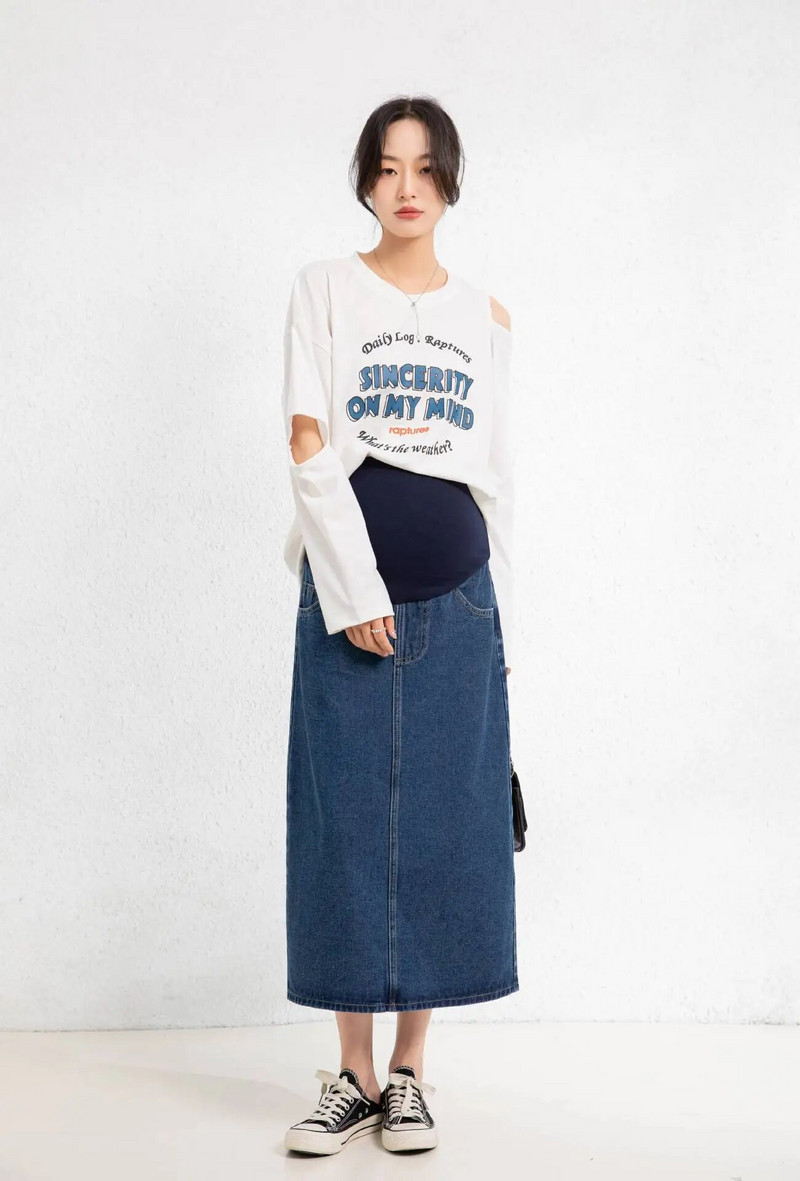 Moodsad rasedatele mõeldud teksaseelikud rasedatele naistele mõeldud rasedate talveseelik pikk, suur rasedaseelik