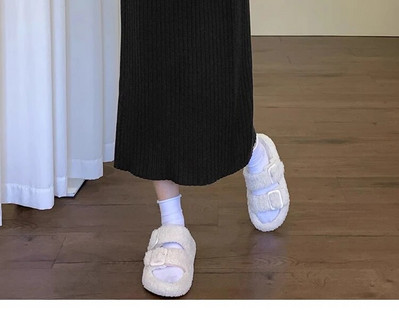 Sügisel ja talvel uued rasedate naiste seelikud ühevärvilised vabaaja kootud üheastmeline seelik reguleeritava vöökohaga rasedate seelik