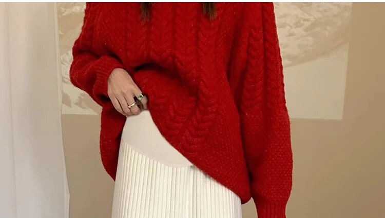 Sügisel ja talvel uued rasedate naiste seelikud ühevärvilised vabaaja kootud üheastmeline seelik reguleeritava vöökohaga rasedate seelik