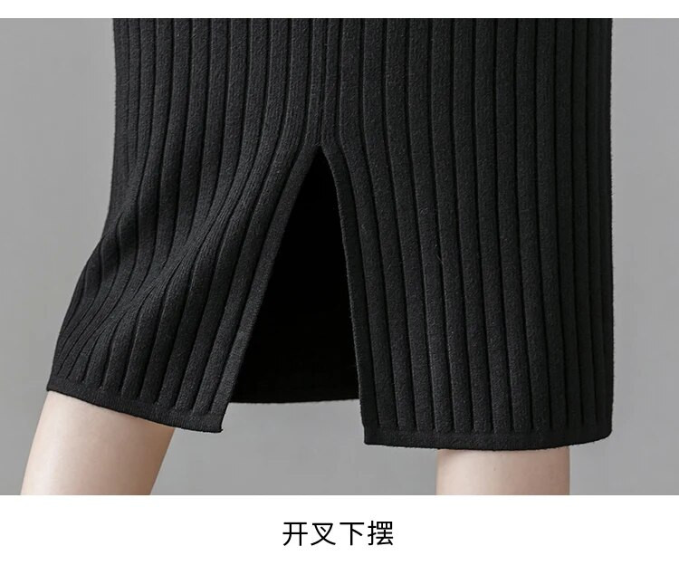 Korėjietiško stiliaus nėščių moterų drabužiai Megzti sijonai po pilvu nėštumui Vieno žingsnio sijonas nugara Skeltos motinystės klostuoti sijonai