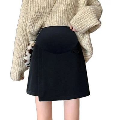 Rasedate naiste A-joonega seelikud suvised moerõivad rasedatele, kõrge vöökohaga, pool jaotatud kontori daami elegantsed pliiatsseelikud hulgimüük