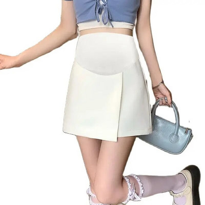 Rasedate naiste A-joonega seelikud suvised moerõivad rasedatele, kõrge vöökohaga, pool jaotatud kontori daami elegantsed pliiatsseelikud hulgimüük