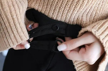 2023 φθινοπωρινές φούστες εγκυμοσύνης μαύρη πλάτη χωρισμένη στη μόδα βαμβακερές φούστες εγκύου ρυθμιζόμενες ίσιες φούστες εγκυμοσύνης στη μέση της γάμπας