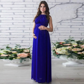 Φόρεμα εγκυμοσύνης σιφόν Φόρεμα εγκυμοσύνης για λήψη φωτογραφιών στηρίγματα Σέξι μάξι φορέματα για έγκυες γυναίκες
