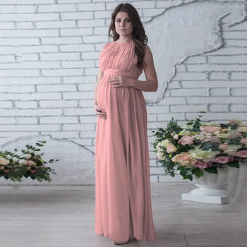 Φόρεμα εγκυμοσύνης σιφόν Φόρεμα εγκυμοσύνης για λήψη φωτογραφιών στηρίγματα Σέξι μάξι φορέματα για έγκυες γυναίκες