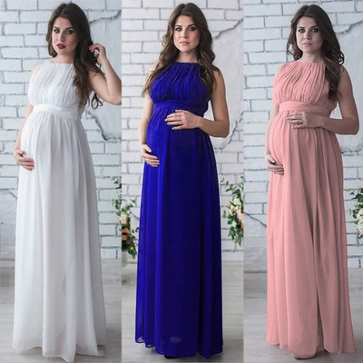 Sifon terhesruha Kismama ruhák fotózáshoz kellékek Szexi maxi ruhák terhes nőknek Ruhák