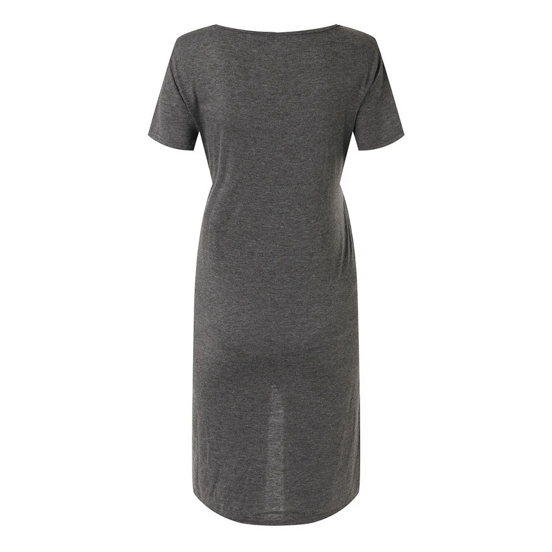 Νέο φόρεμα εγκυμοσύνης Πυτζάμα Νυχτικό για έγκυες γυναίκες Φόρεμα θηλασμού με λαιμόκοψη Νοσηλευτικό Νυχτικό Νυχτικό Πυζά για εγκυμοσύνη