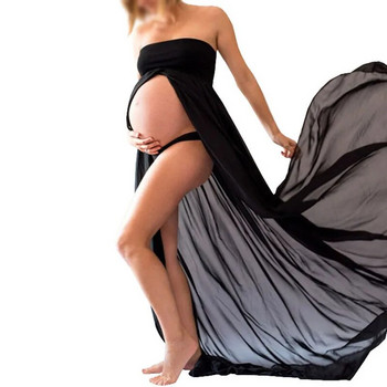 Φόρεμα εγκυμοσύνης σιφόν Φόρεμα εγκυμοσύνης Φορέματα εγκυμοσύνης για φωτογράφιση Maxi gown φορέματα για έγκυες γυναίκες