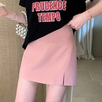 Καλοκαιρινά κοστούμια εγκυμοσύνης Φούστες Ψηλόμεση Slim Hips Side Split Office Lady Pencil φούστες Μονόχρωμες Μίνι φούστες για έγκυες γυναίκες