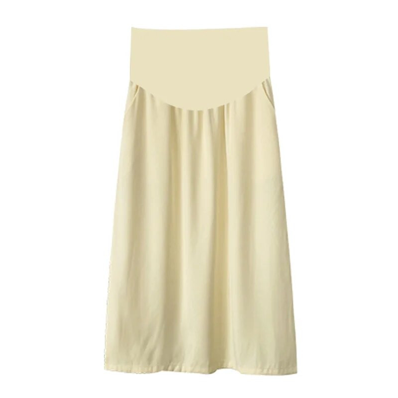 Küljelt avanev šifoonist rasedate seelik rasedatele riided kõhupiirkond kõrge vöökohaga seelik vabaaja raseduspakett puusa A-joonega kleit